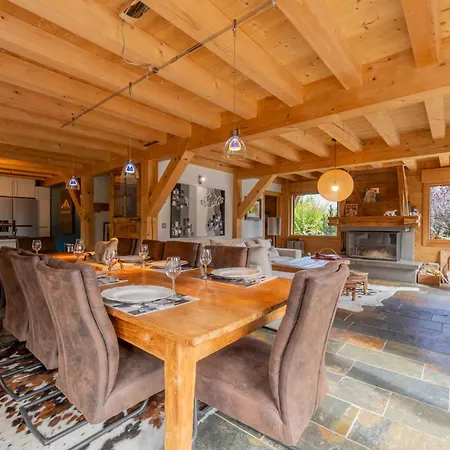 Luxury Pool & Jacuzzi Near Megeve Dağ evi